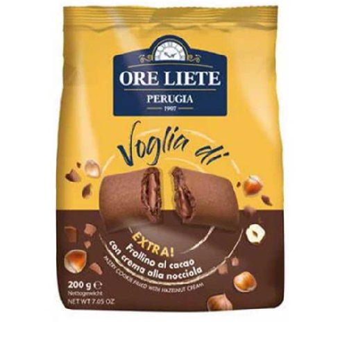 Ore Liete печенье Extra с какао и фундуком, 200 гр Ore Liete печенье Extra с какао и фундуком, 200 гр